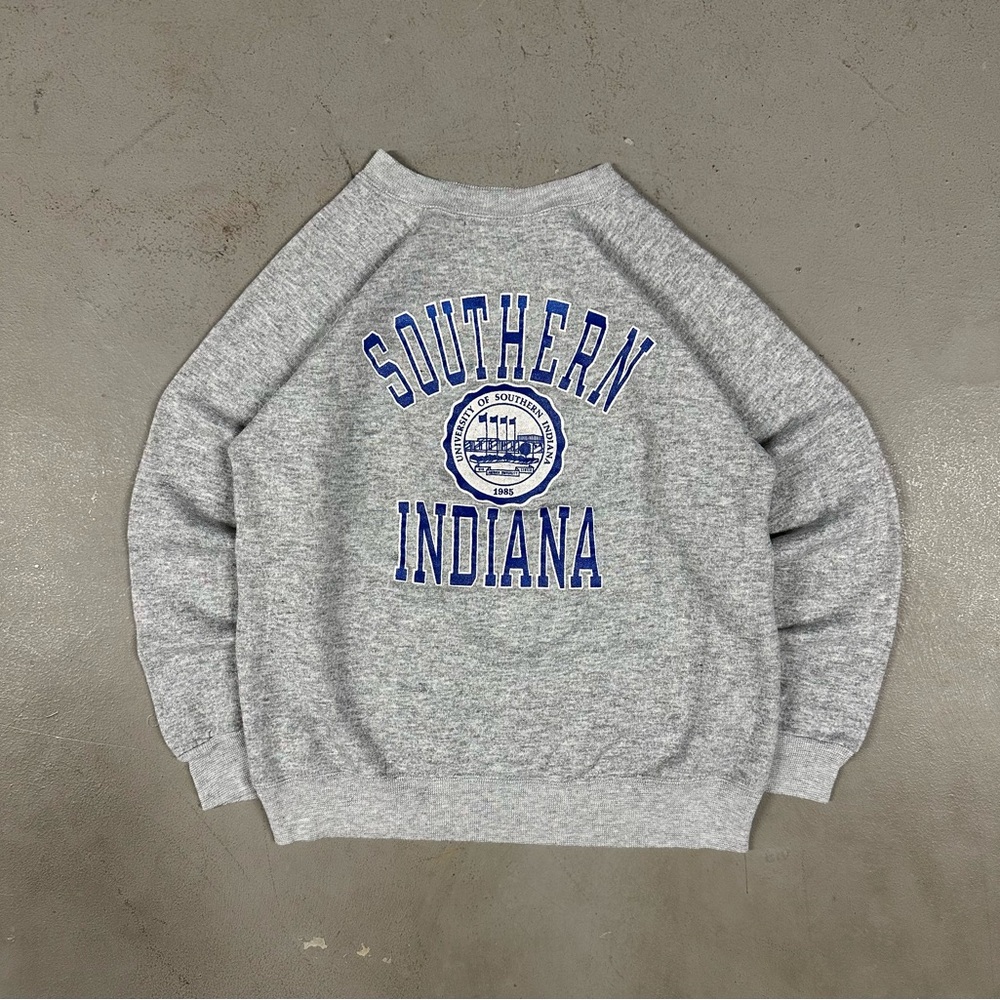 Vintage 80s Champion University of Southern Indiana Retro Crewneck Sweatshirt